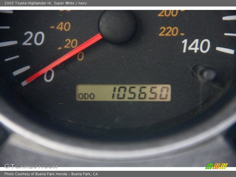 Super White / Ivory 2003 Toyota Highlander I4