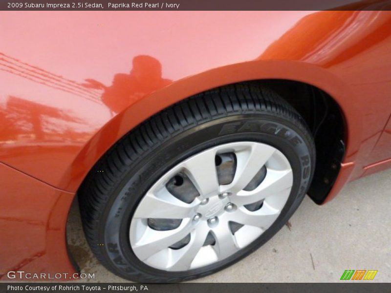 Paprika Red Pearl / Ivory 2009 Subaru Impreza 2.5i Sedan