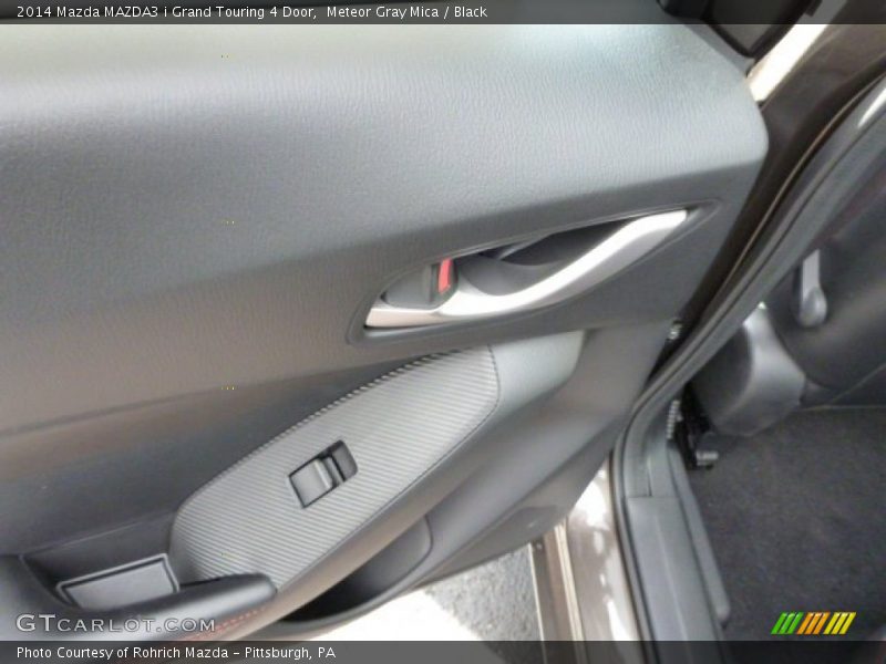 Meteor Gray Mica / Black 2014 Mazda MAZDA3 i Grand Touring 4 Door