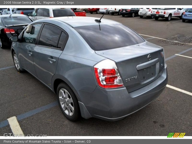 Magnetic Gray / Beige 2008 Nissan Sentra 2.0 SL