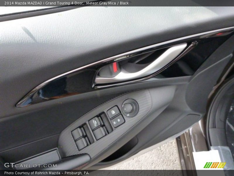 Meteor Gray Mica / Black 2014 Mazda MAZDA3 i Grand Touring 4 Door