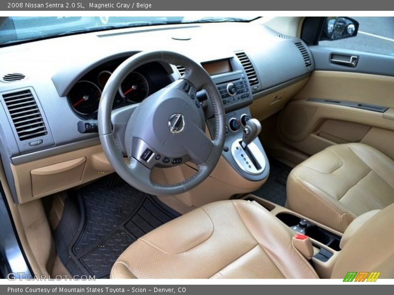 Magnetic Gray / Beige 2008 Nissan Sentra 2.0 SL