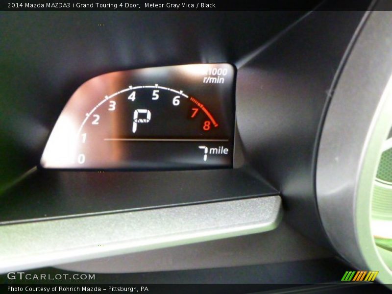 Meteor Gray Mica / Black 2014 Mazda MAZDA3 i Grand Touring 4 Door