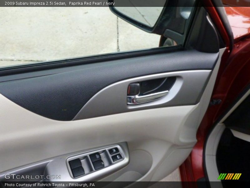 Paprika Red Pearl / Ivory 2009 Subaru Impreza 2.5i Sedan