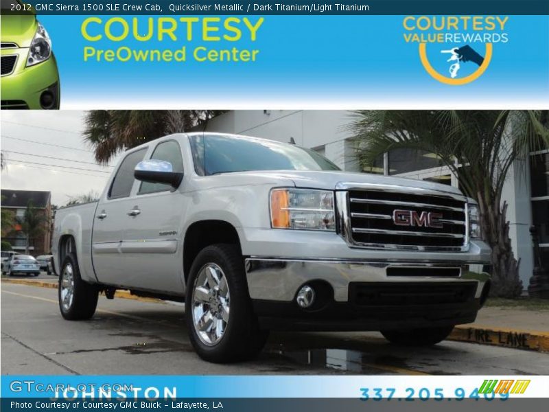 Quicksilver Metallic / Dark Titanium/Light Titanium 2012 GMC Sierra 1500 SLE Crew Cab