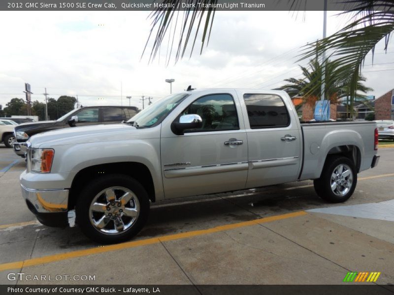 Quicksilver Metallic / Dark Titanium/Light Titanium 2012 GMC Sierra 1500 SLE Crew Cab