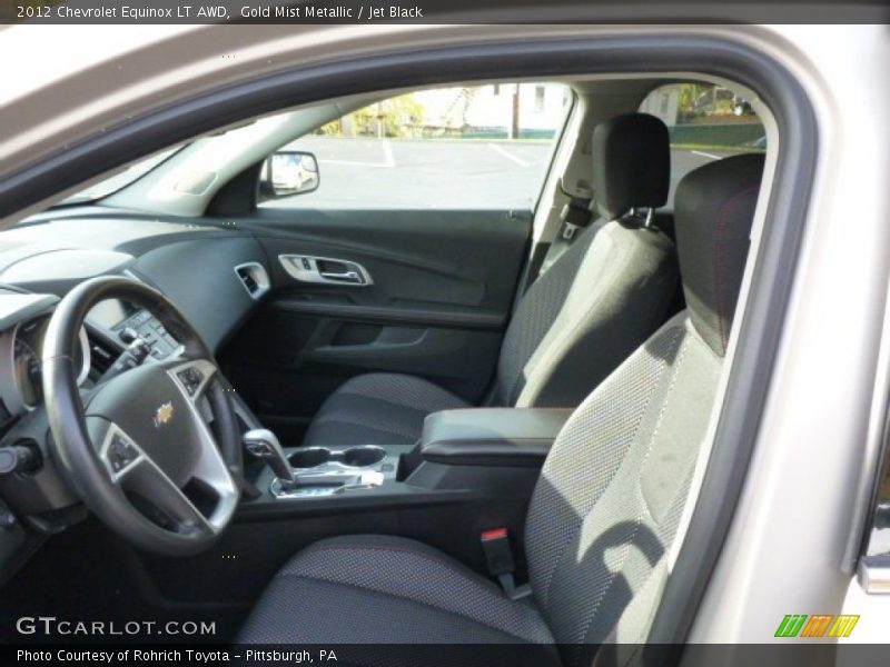Gold Mist Metallic / Jet Black 2012 Chevrolet Equinox LT AWD