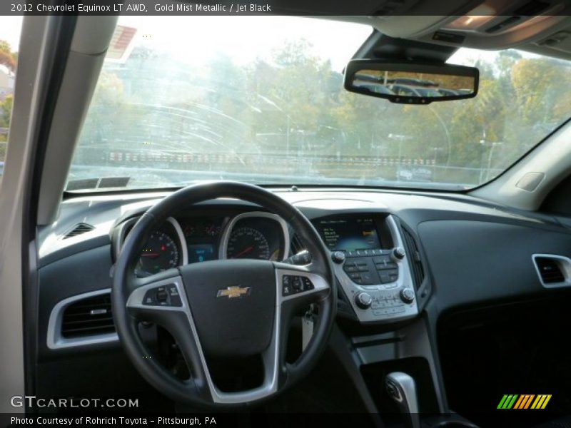 Gold Mist Metallic / Jet Black 2012 Chevrolet Equinox LT AWD