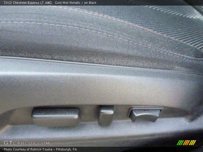 Gold Mist Metallic / Jet Black 2012 Chevrolet Equinox LT AWD