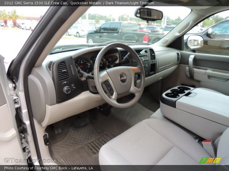 Quicksilver Metallic / Dark Titanium/Light Titanium 2012 GMC Sierra 1500 SLE Crew Cab