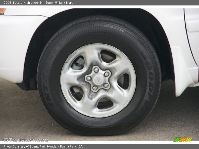 Super White / Ivory 2003 Toyota Highlander I4