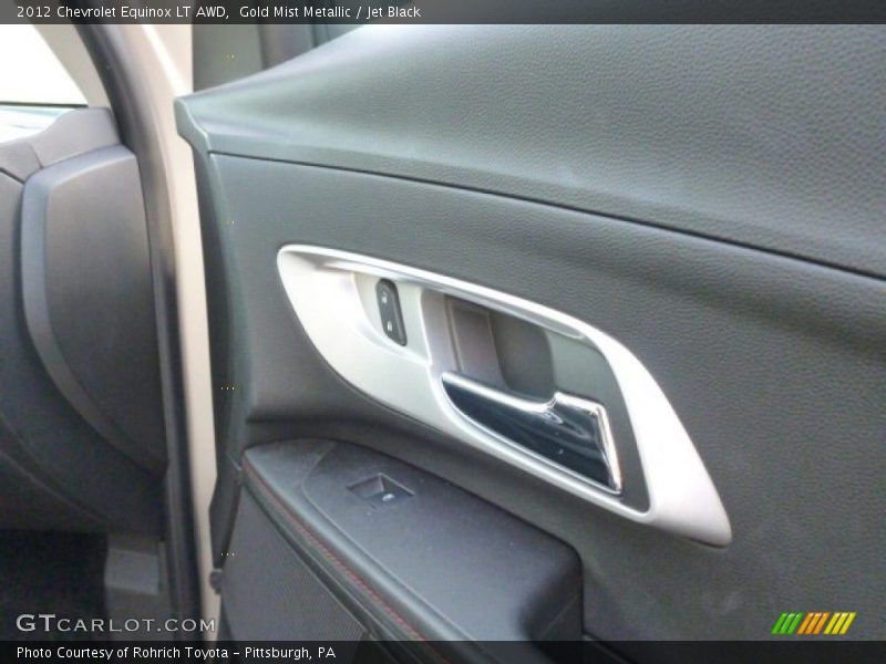 Gold Mist Metallic / Jet Black 2012 Chevrolet Equinox LT AWD