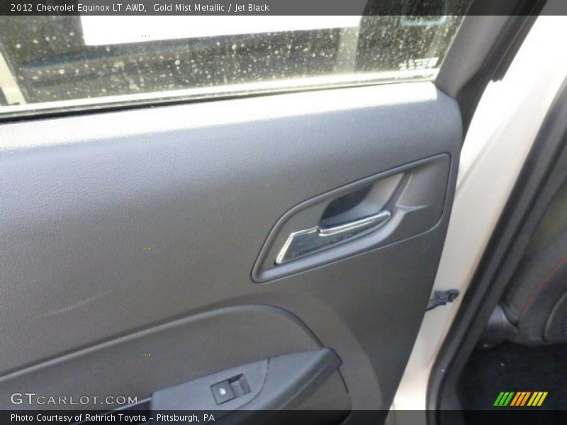 Gold Mist Metallic / Jet Black 2012 Chevrolet Equinox LT AWD