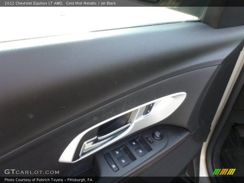 Gold Mist Metallic / Jet Black 2012 Chevrolet Equinox LT AWD