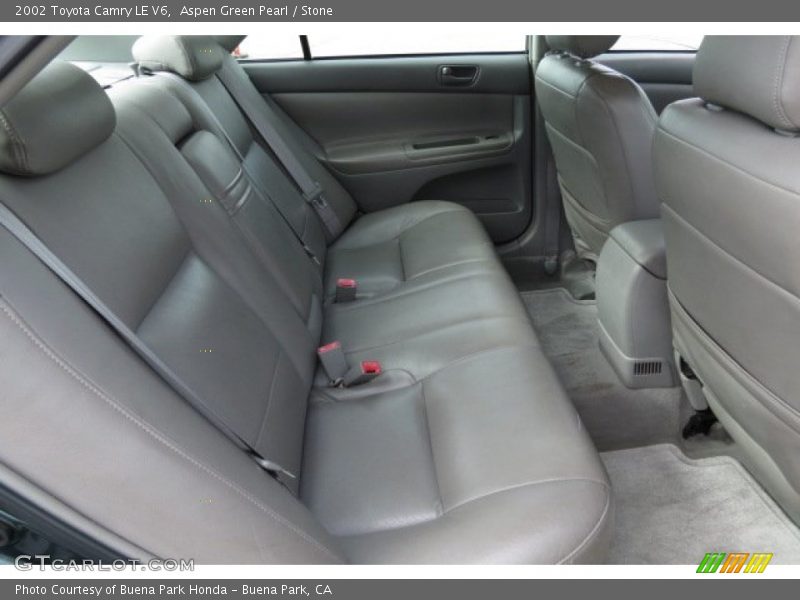 Aspen Green Pearl / Stone 2002 Toyota Camry LE V6