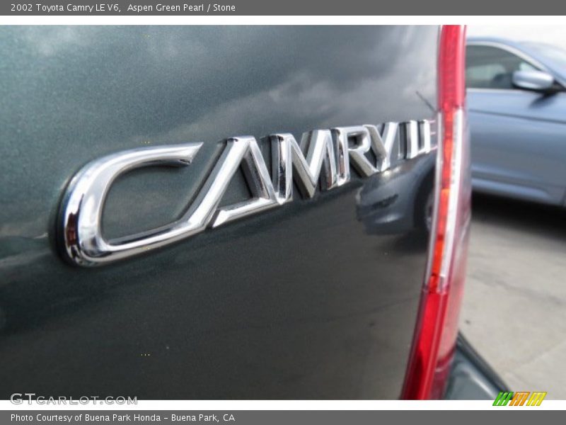 Aspen Green Pearl / Stone 2002 Toyota Camry LE V6