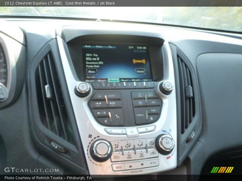 Gold Mist Metallic / Jet Black 2012 Chevrolet Equinox LT AWD