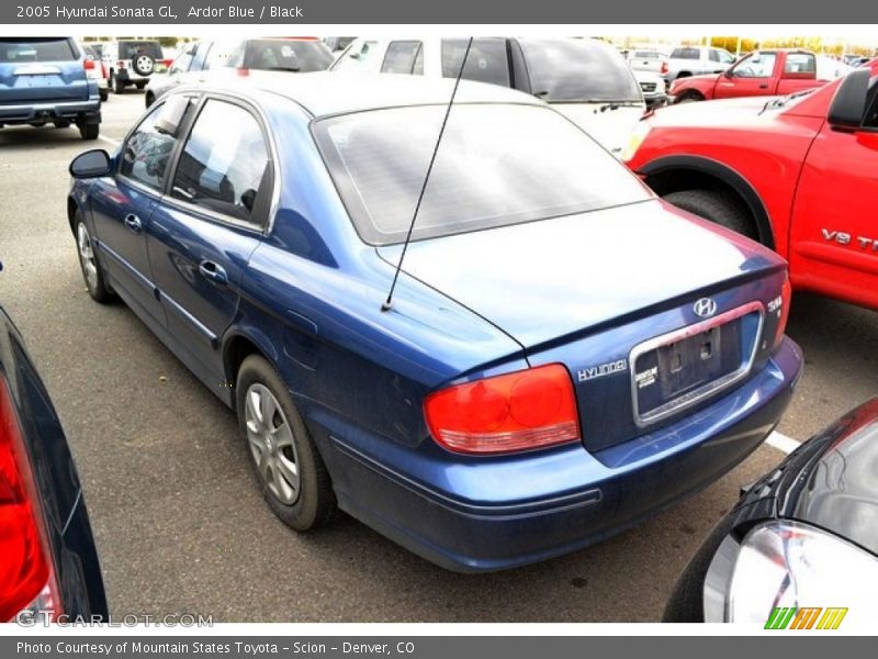 Ardor Blue / Black 2005 Hyundai Sonata GL