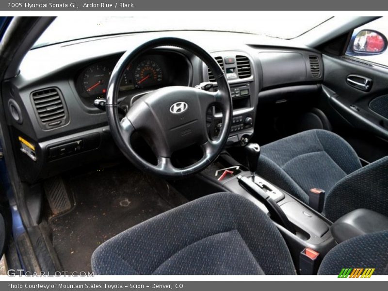 Ardor Blue / Black 2005 Hyundai Sonata GL