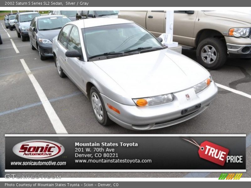 Silver / Gray 2002 Saturn S Series SL2 Sedan