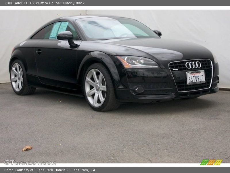 Black / Black 2008 Audi TT 3.2 quattro Coupe