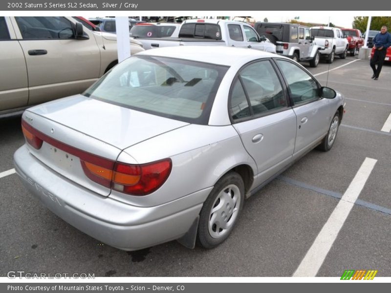 Silver / Gray 2002 Saturn S Series SL2 Sedan