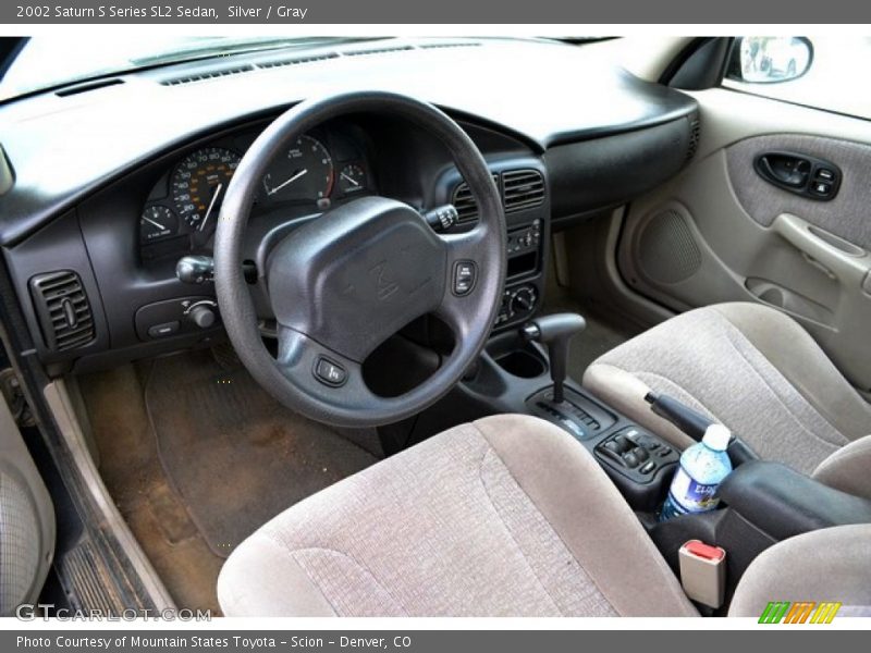 Silver / Gray 2002 Saturn S Series SL2 Sedan