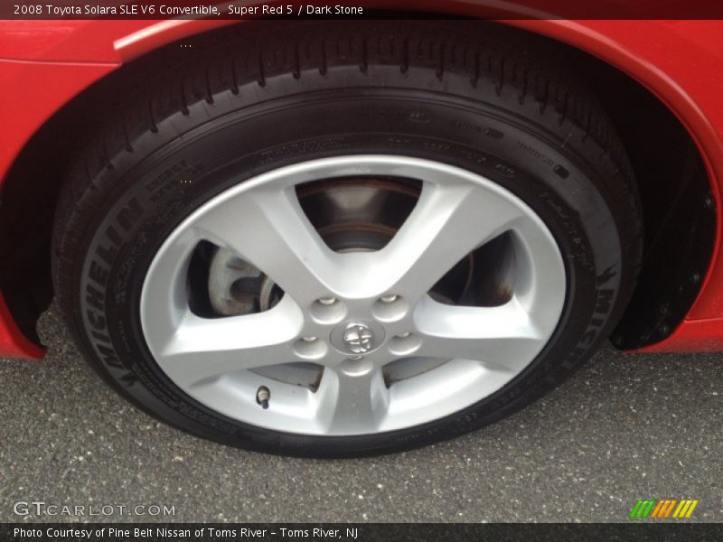 Super Red 5 / Dark Stone 2008 Toyota Solara SLE V6 Convertible