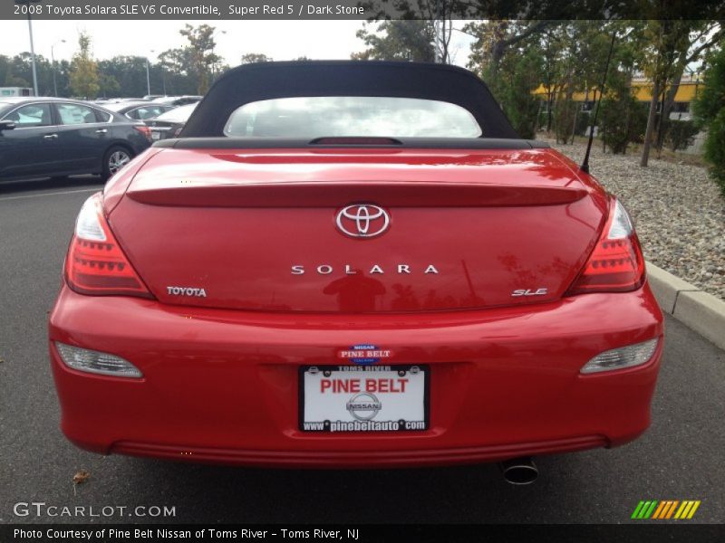 Super Red 5 / Dark Stone 2008 Toyota Solara SLE V6 Convertible