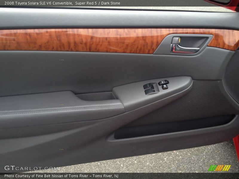 Super Red 5 / Dark Stone 2008 Toyota Solara SLE V6 Convertible