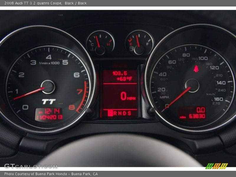 Black / Black 2008 Audi TT 3.2 quattro Coupe
