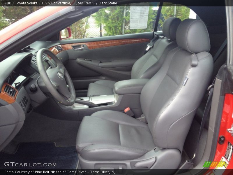 Super Red 5 / Dark Stone 2008 Toyota Solara SLE V6 Convertible