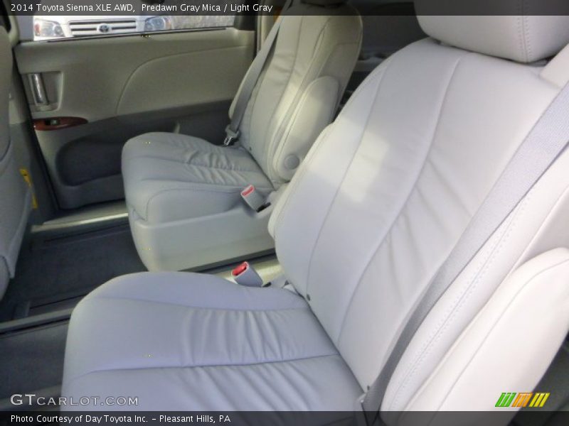 Predawn Gray Mica / Light Gray 2014 Toyota Sienna XLE AWD