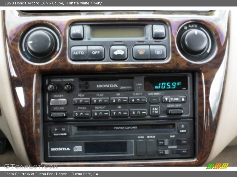 Controls of 1998 Accord EX V6 Coupe