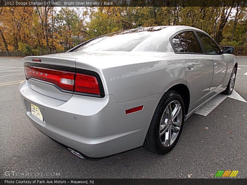 Bright Silver Metallic / Black 2012 Dodge Charger SXT AWD