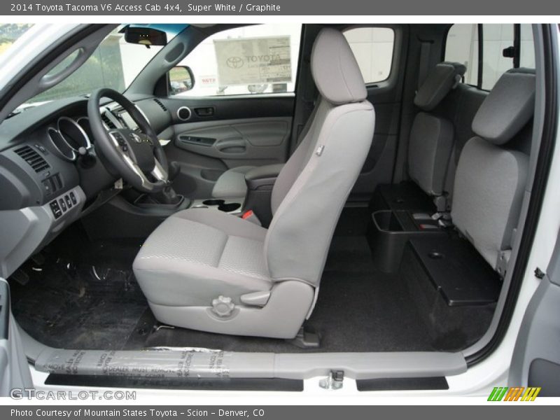 Super White / Graphite 2014 Toyota Tacoma V6 Access Cab 4x4