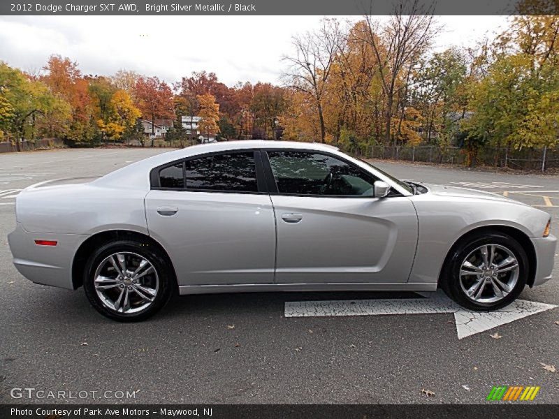 Bright Silver Metallic / Black 2012 Dodge Charger SXT AWD