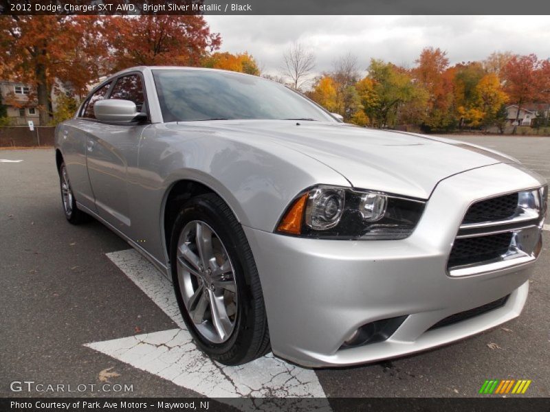 Bright Silver Metallic / Black 2012 Dodge Charger SXT AWD