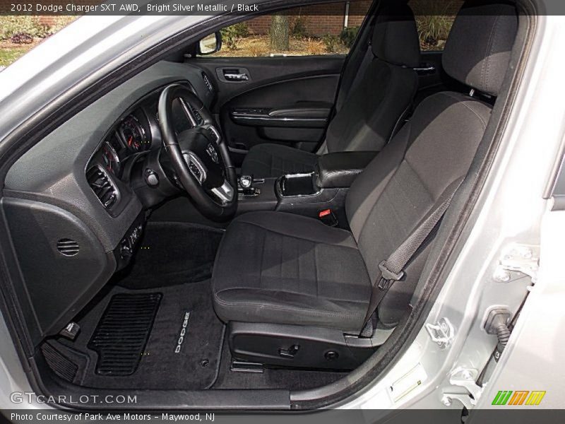 Bright Silver Metallic / Black 2012 Dodge Charger SXT AWD