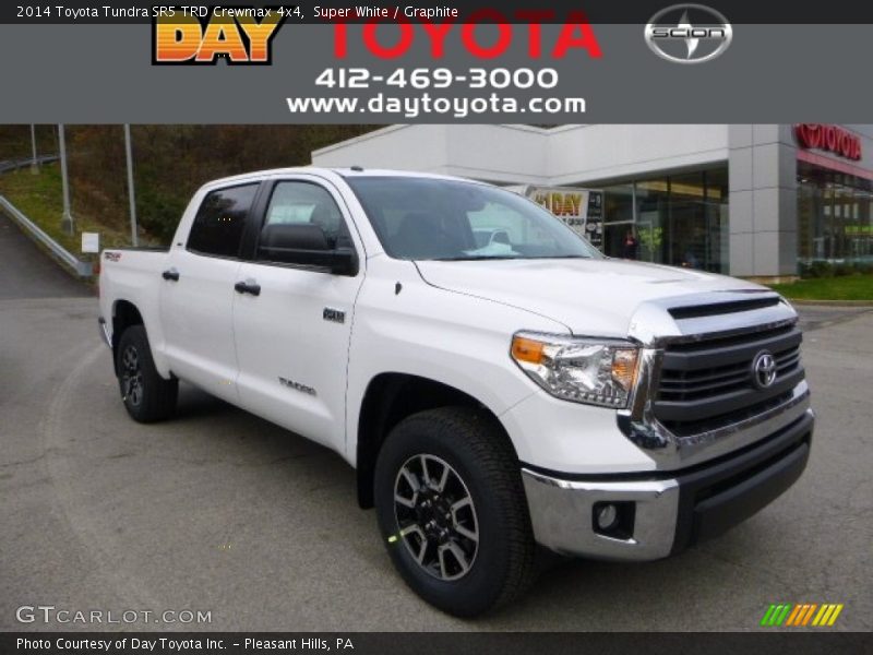 Super White / Graphite 2014 Toyota Tundra SR5 TRD Crewmax 4x4
