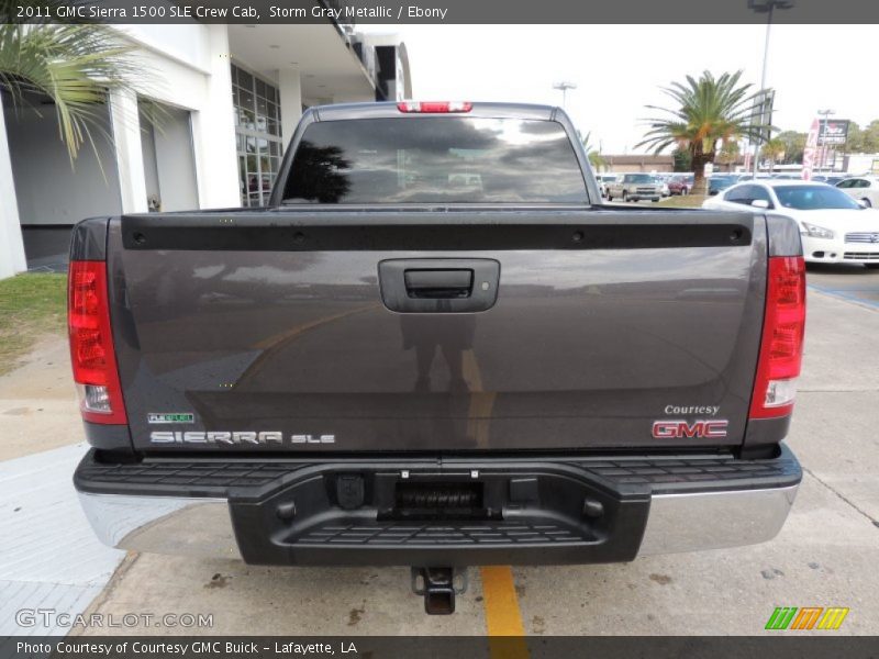 Storm Gray Metallic / Ebony 2011 GMC Sierra 1500 SLE Crew Cab