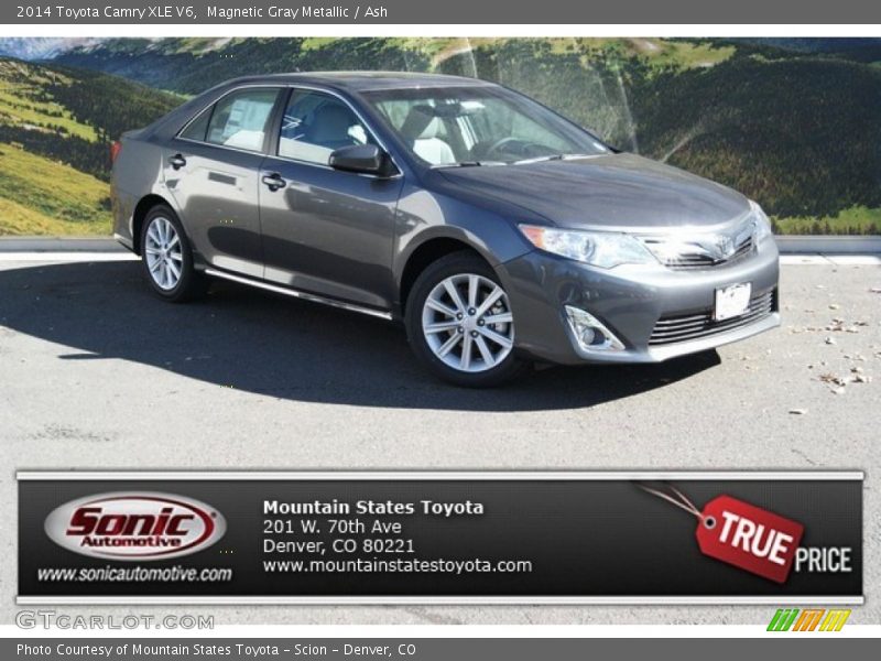 Magnetic Gray Metallic / Ash 2014 Toyota Camry XLE V6