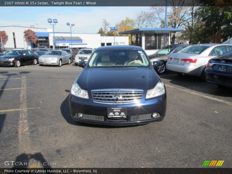 Twilight Blue Pearl / Wheat 2007 Infiniti M 35x Sedan