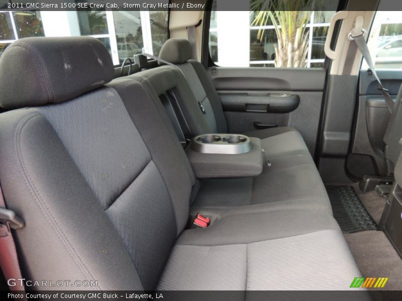 Storm Gray Metallic / Ebony 2011 GMC Sierra 1500 SLE Crew Cab