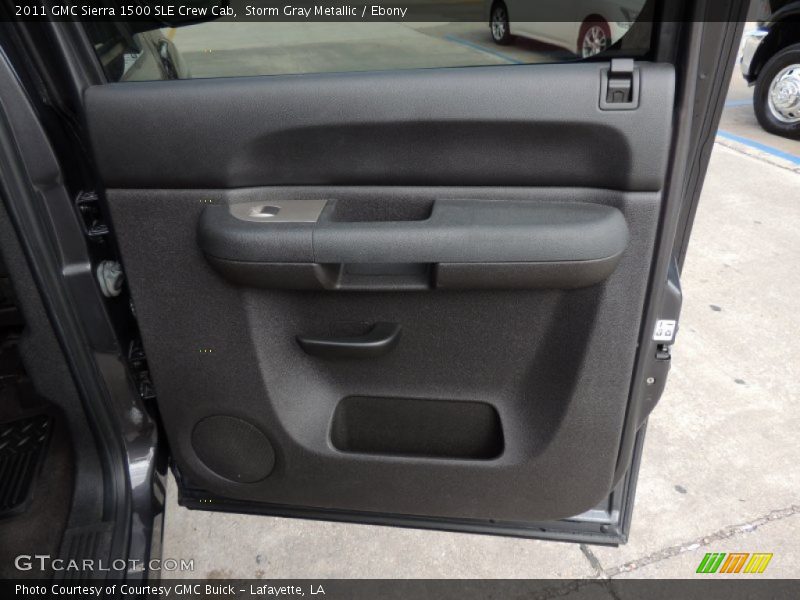 Storm Gray Metallic / Ebony 2011 GMC Sierra 1500 SLE Crew Cab