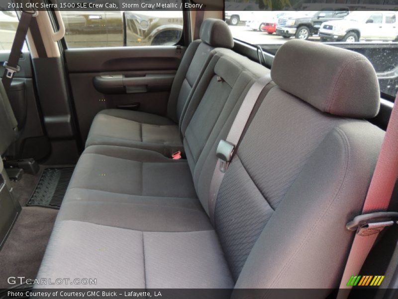 Storm Gray Metallic / Ebony 2011 GMC Sierra 1500 SLE Crew Cab