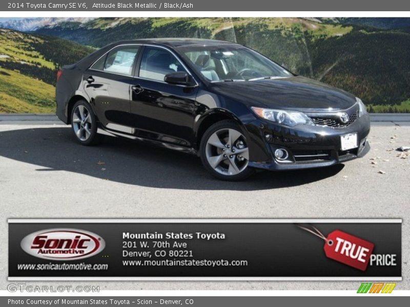 Attitude Black Metallic / Black/Ash 2014 Toyota Camry SE V6
