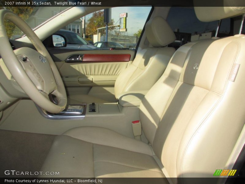 Twilight Blue Pearl / Wheat 2007 Infiniti M 35x Sedan