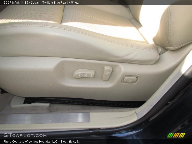 Twilight Blue Pearl / Wheat 2007 Infiniti M 35x Sedan