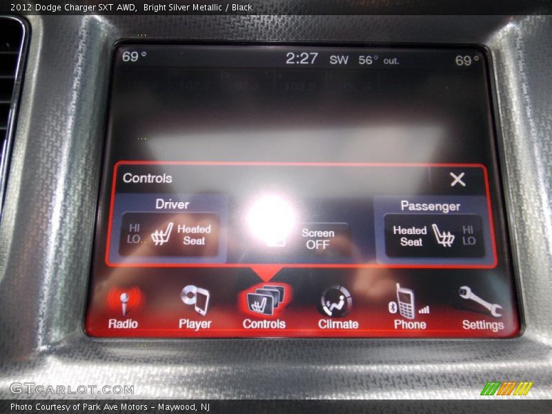 Bright Silver Metallic / Black 2012 Dodge Charger SXT AWD